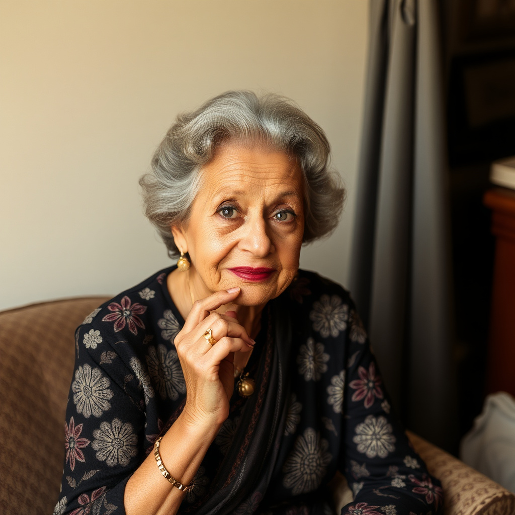 Veteran actress with grace